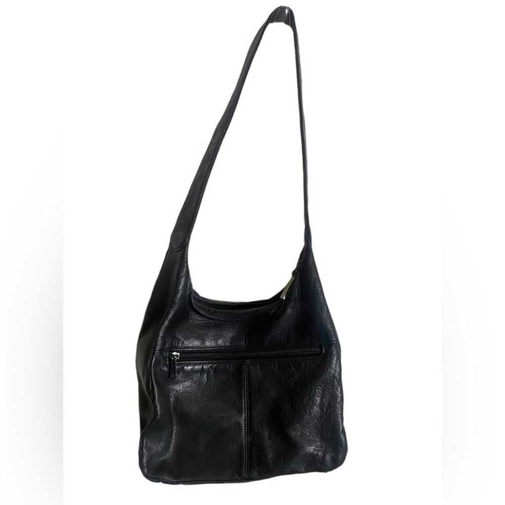 Non Signé / Unsigned Leather handbag - image 3