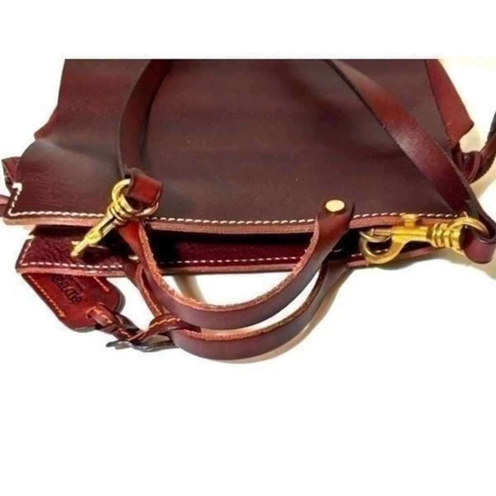 Old Trend Brown Leather Crossbody Handbag Genuine… - image 4