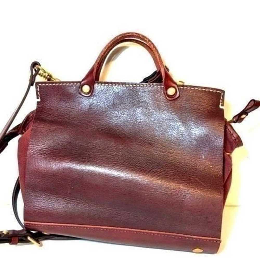 Old Trend Brown Leather Crossbody Handbag Genuine… - image 6