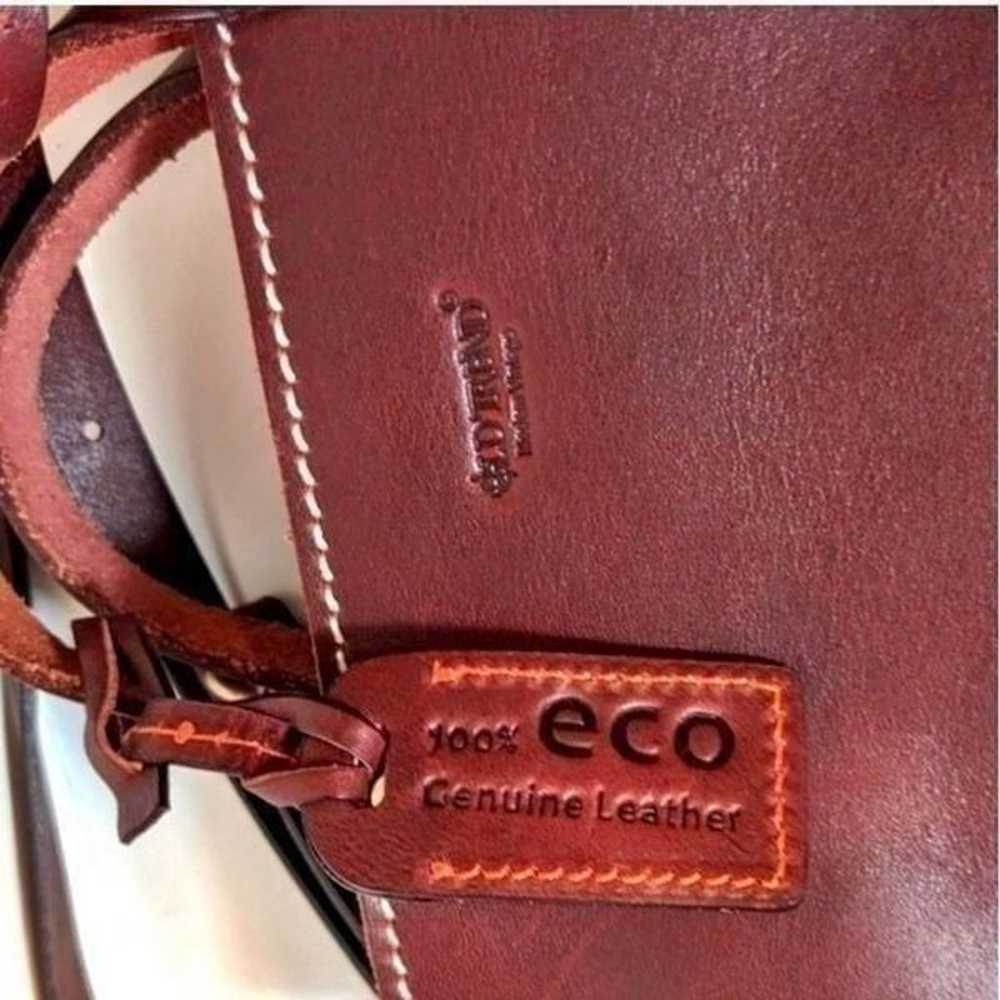 Old Trend Brown Leather Crossbody Handbag Genuine… - image 7