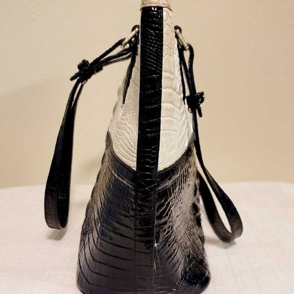 Brahmin Black and Off-White Medium Asher Tote - image 8