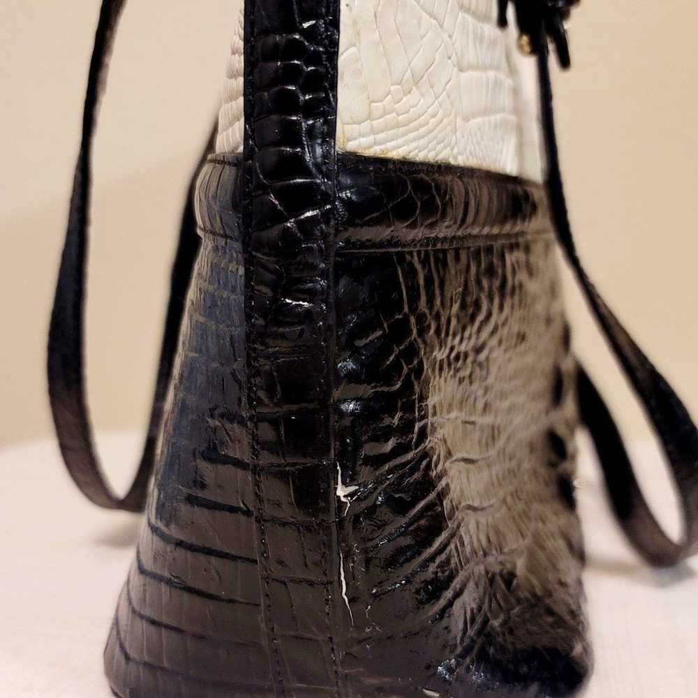 Brahmin Black and Off-White Medium Asher Tote - image 9