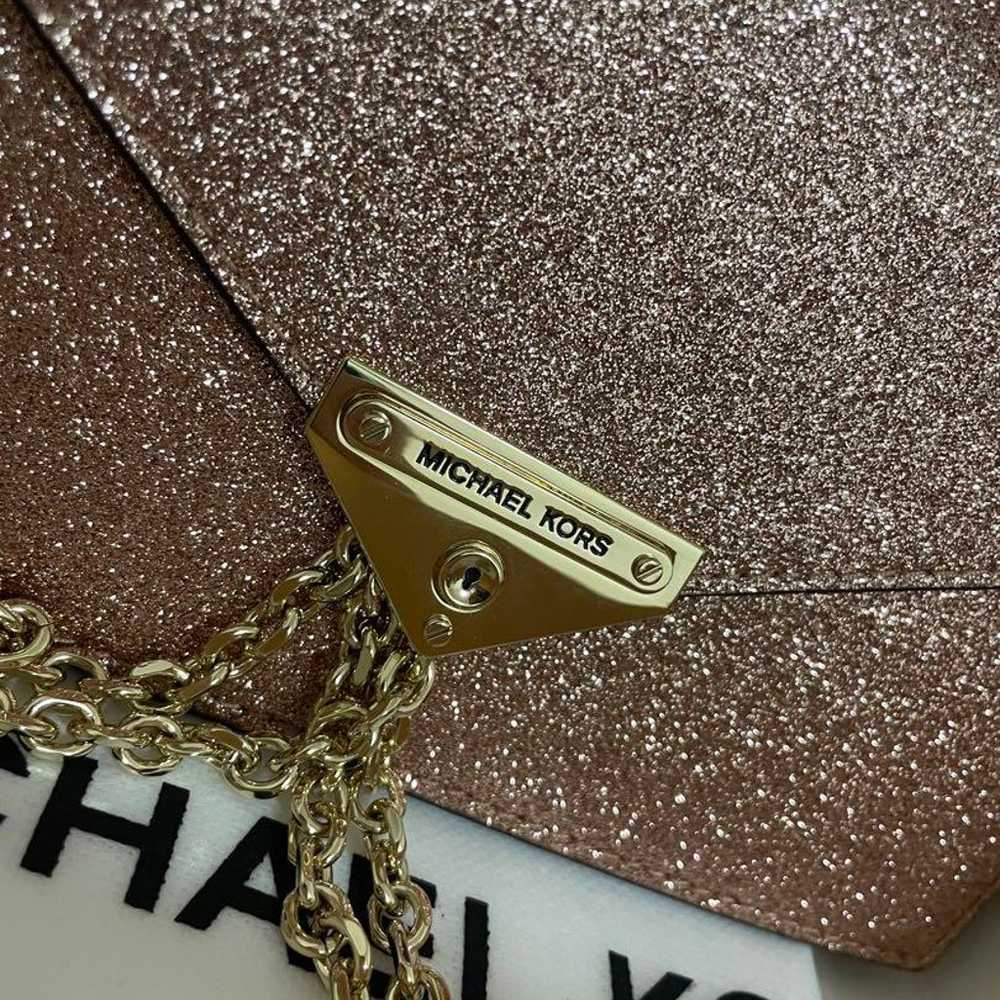 MICHAEL KORS Glitter Clutch Chain Shoulder Bag - image 3