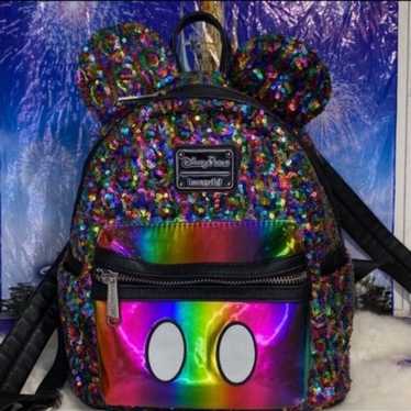 Loungefly Disney Parks Pride Rainbow Mickey outlets & Minnie Backpack