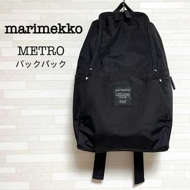 【marimekko】Marimekko Metro Backpack Black Excellen