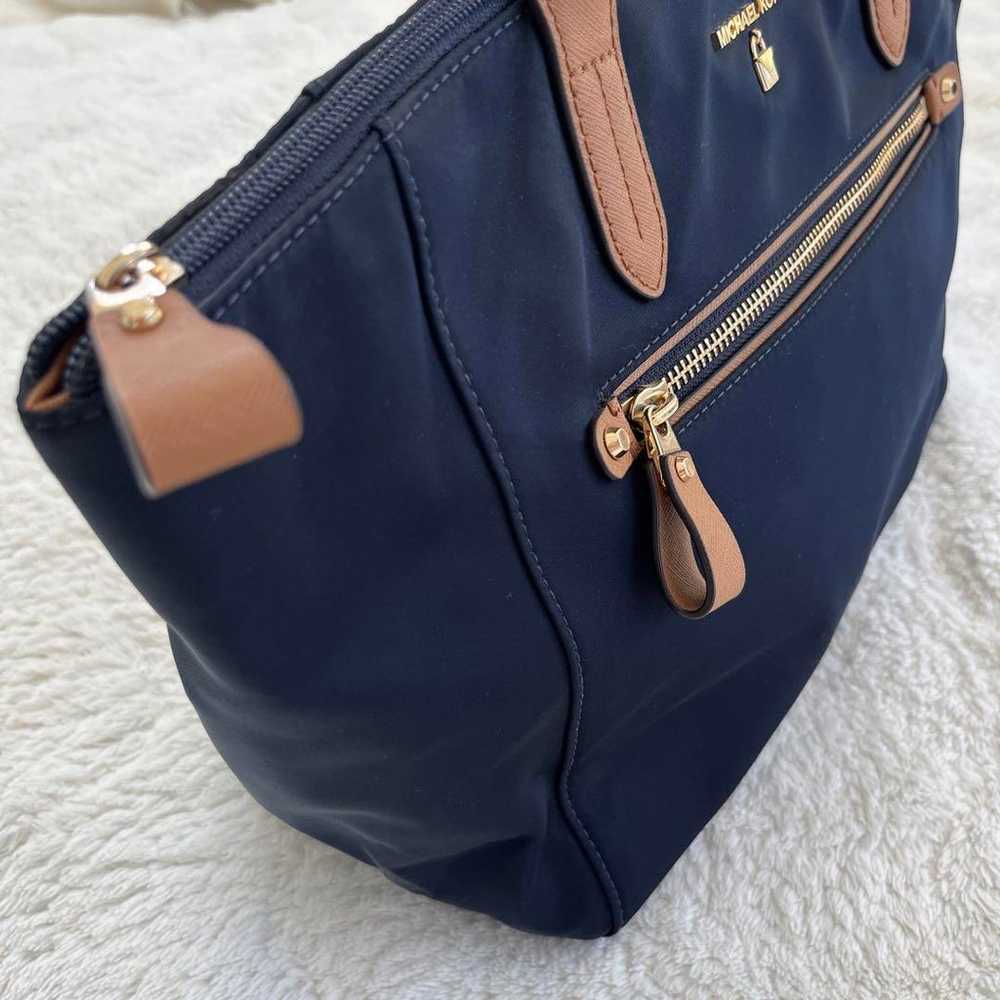 Michael Kors Nylon Tote Bag Navy Excellent Condit… - image 4