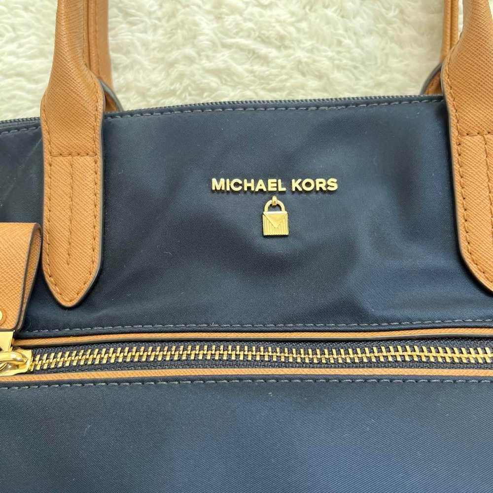 Michael Kors Nylon Tote Bag Navy Excellent Condit… - image 9