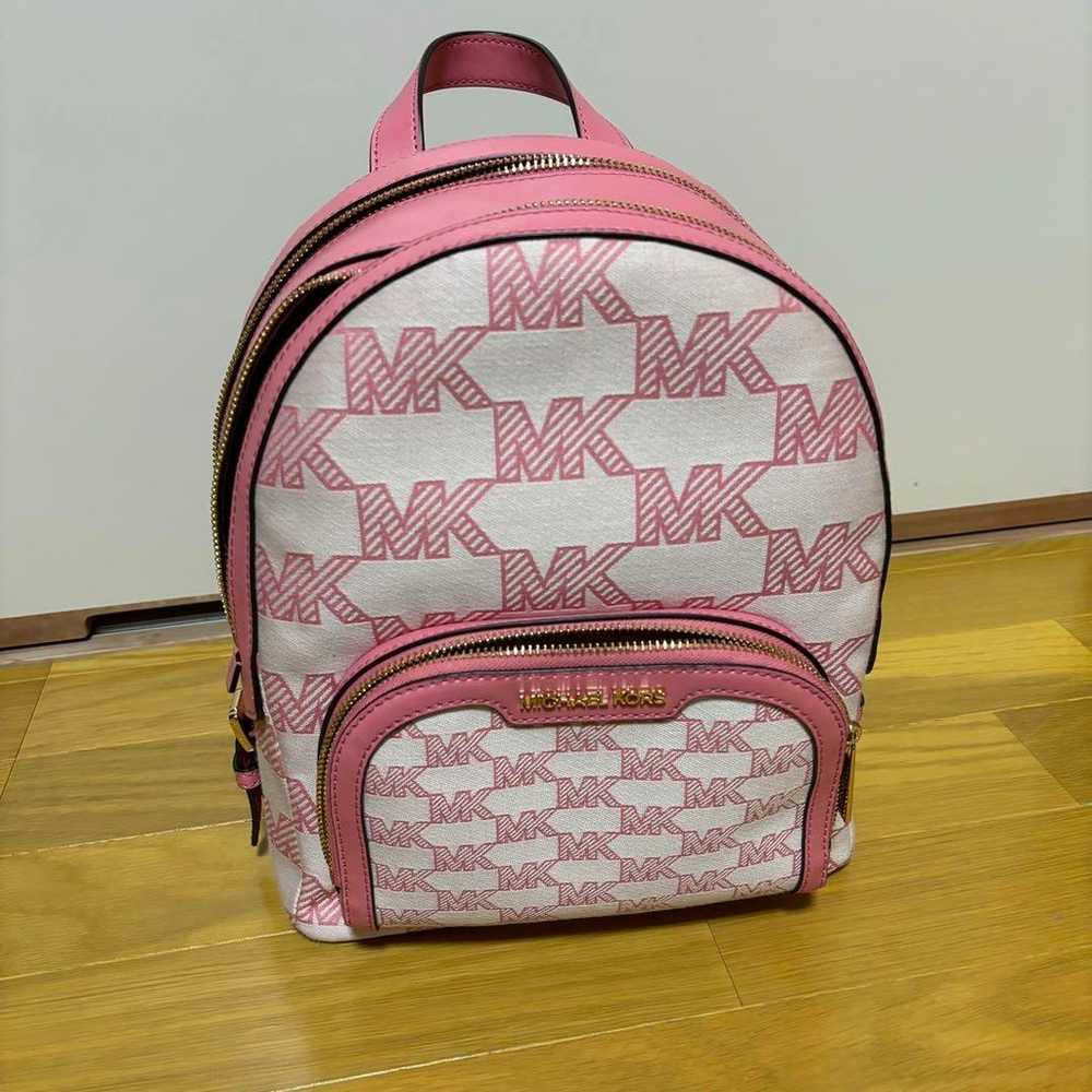 MICHAEL KORS MK Logo Backpack Pink - image 2