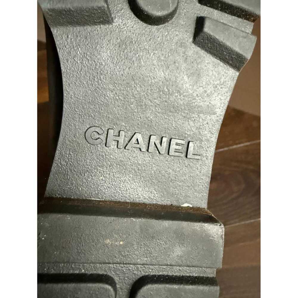 Chanel Leather wellington boots - image 9