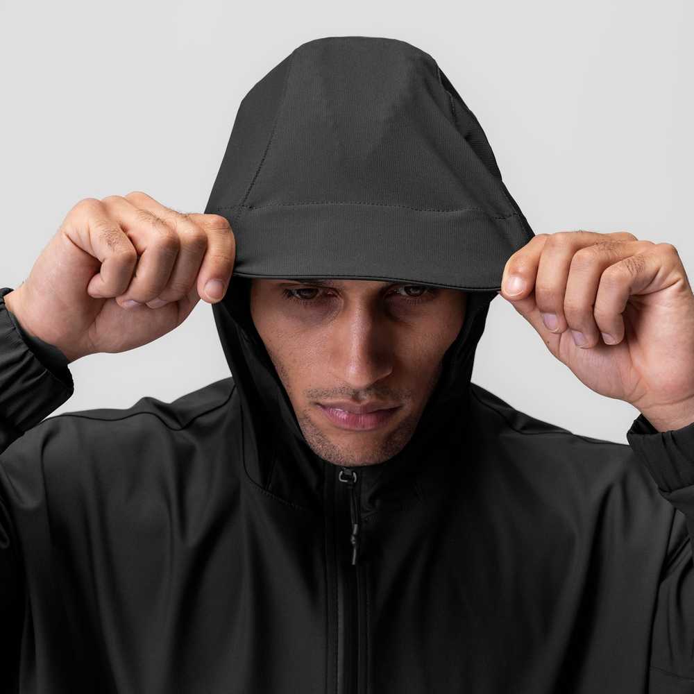 ASRV 0717. Weather-Ready Anorak Jacket - Black "P… - image 4