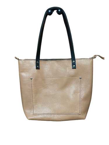 Portland Leather Almond medium zip tote