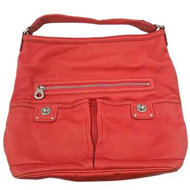 Marc by Marc Jacobs Red Pebbled Leather Shoulder B