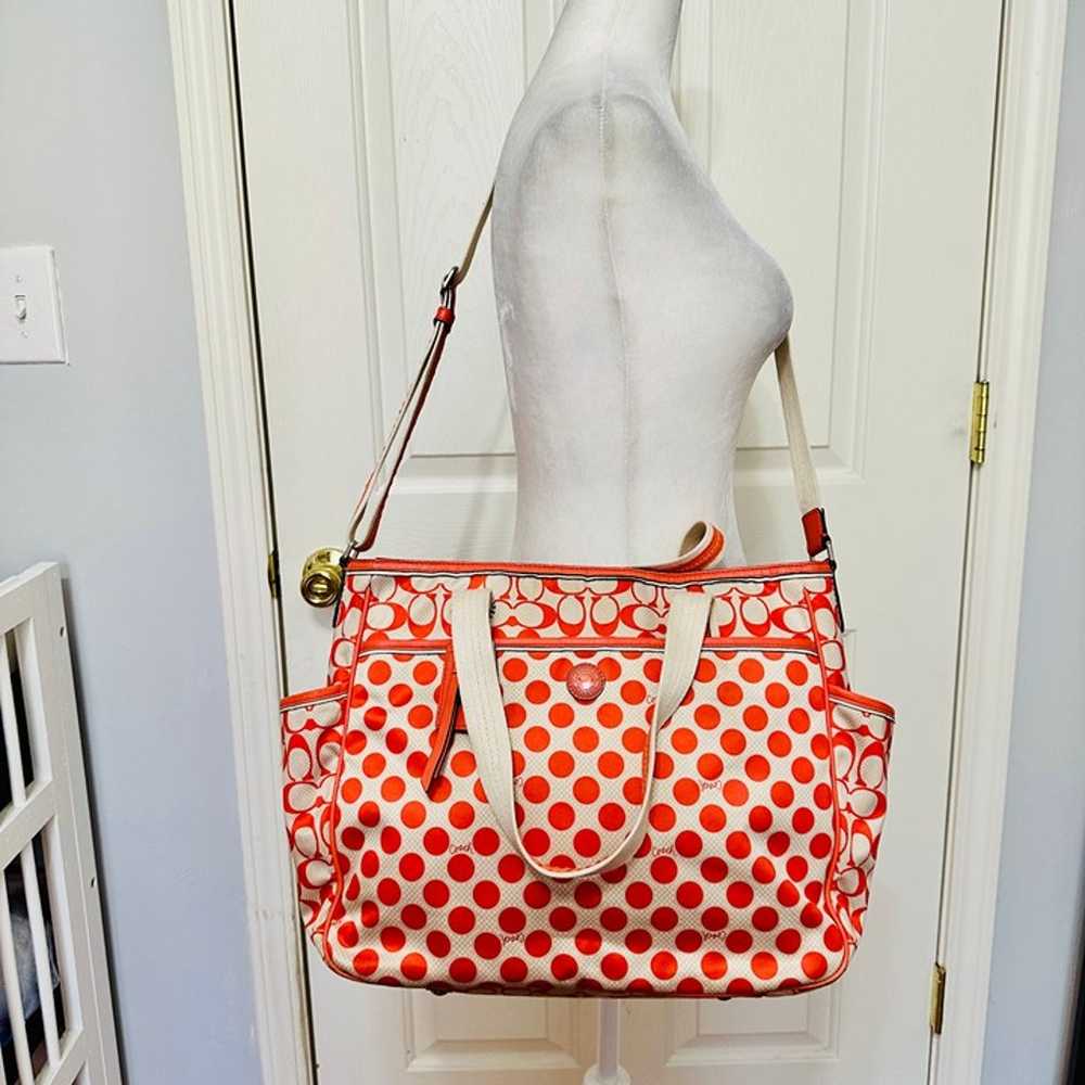 EUC COACH WATER RESISTANT SIGNATURE LOGO POLKA DO… - image 8