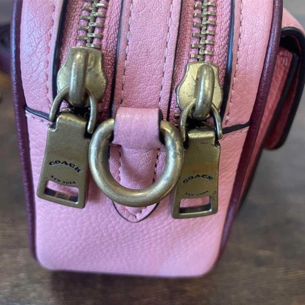 Coach Willow Pink Peach Leather Camera Bag With B… - image 4