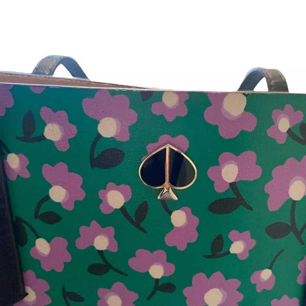 Kate Spade Molly Party Green and Purple Multi Flo… - image 3