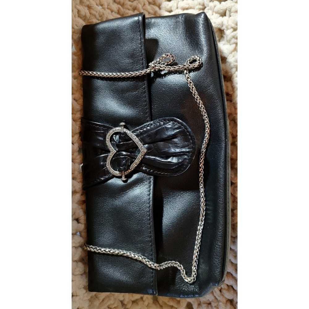 Brighton Black Leather Embellished Heart Buckle C… - image 8