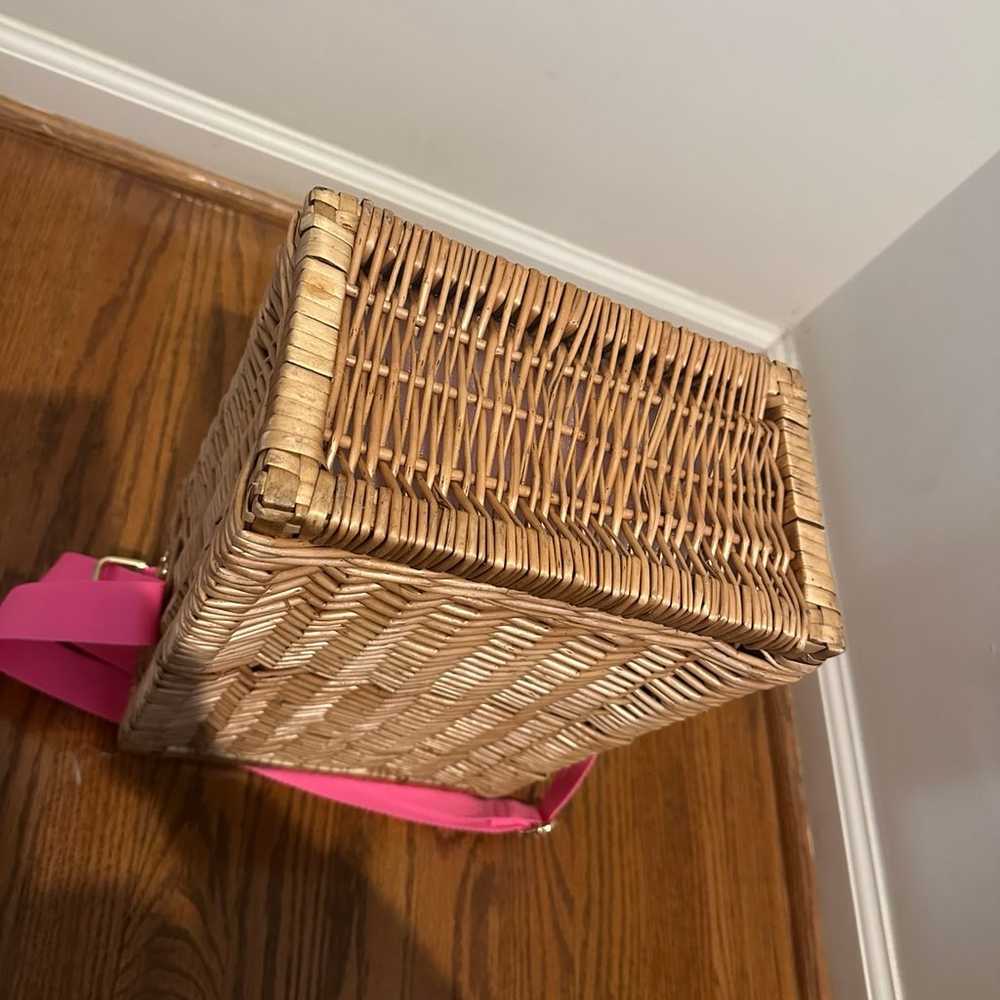 NWOT Lilly Pulitzer wicker wine basket - image 6