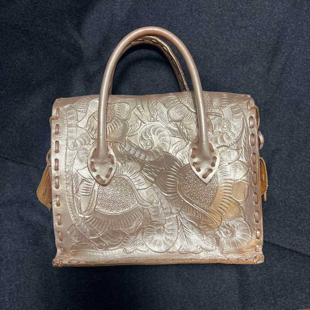 Grace Continental Carving Bag Pink Gold - image 2