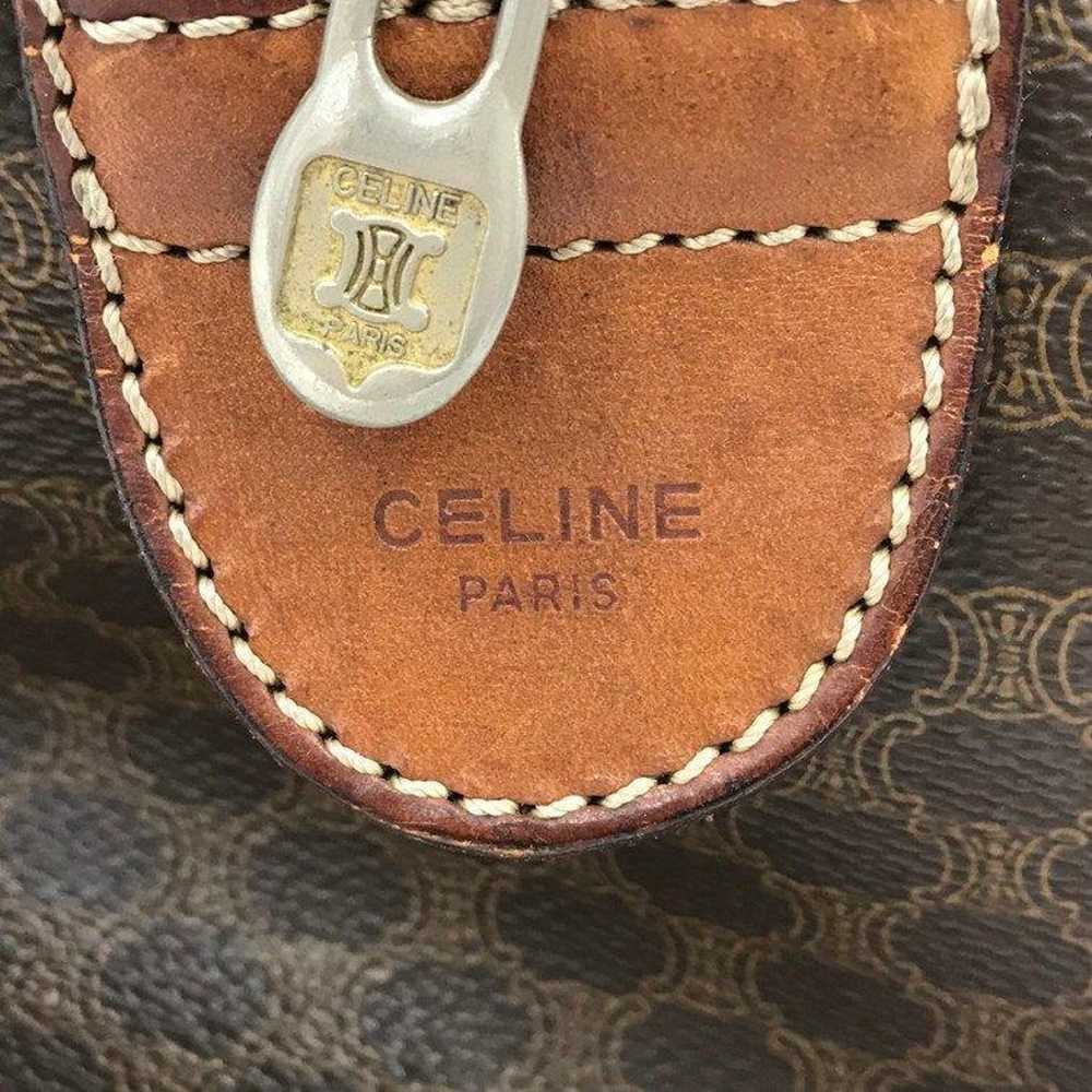 CELINE Macadam Mini Boston Handbag PVC Old - image 8