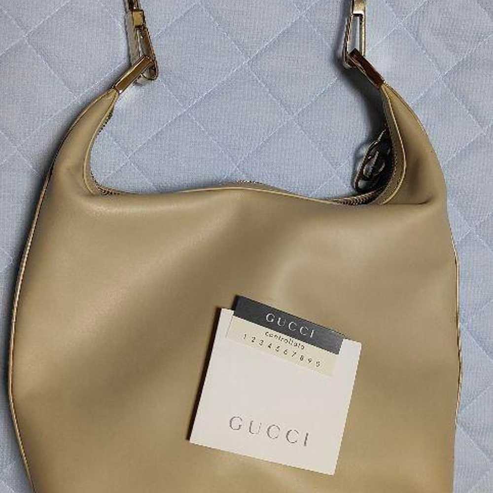 USED Gucci leather shoulder bag - image 11