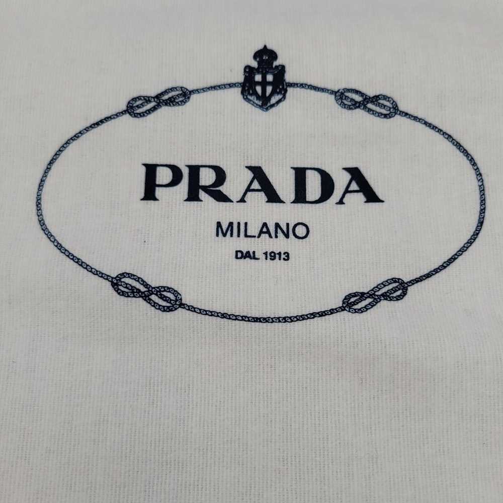 Vintage PRADA Milano Dust Cover Bag Pouch Drawstr… - image 3