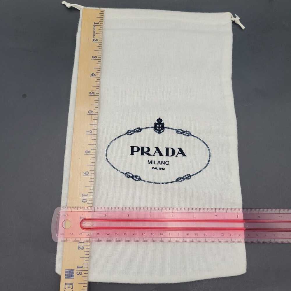 Vintage PRADA Milano Dust Cover Bag Pouch Drawstr… - image 4