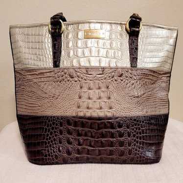 Brahmin Jody Crossbody Bag Tri-Color Heather 2024 Vineyard Melbourne Vtg Croc Leather