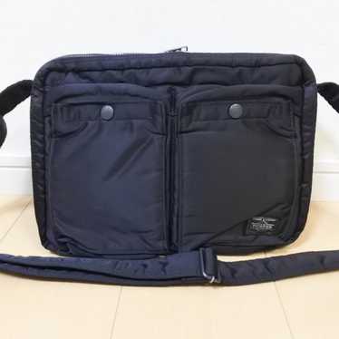 PORTER Porter Tanker 2-Tier Shoulder Bag Black