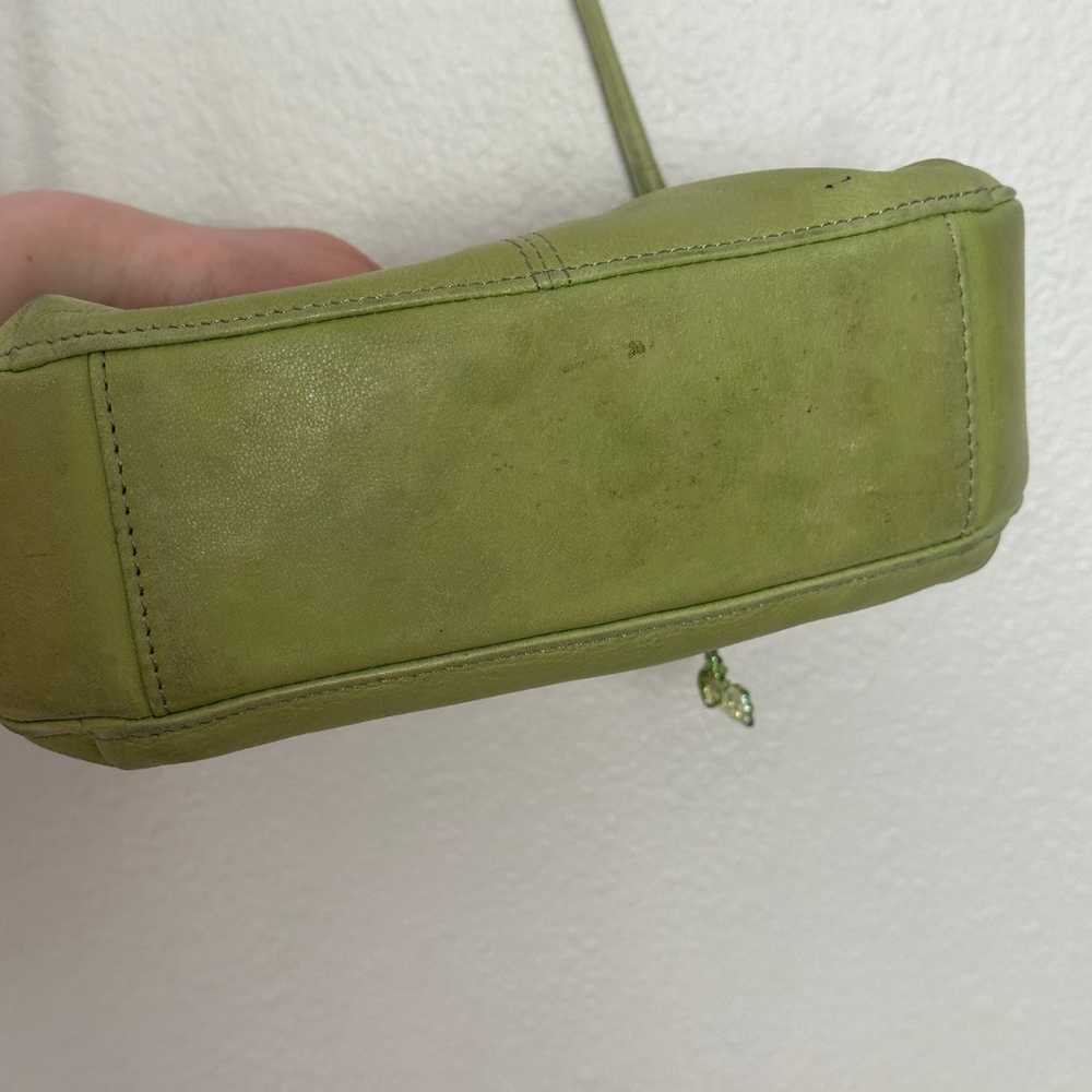 Cute Y2K Green Fossil Crossbody Leather Handbag P… - image 10