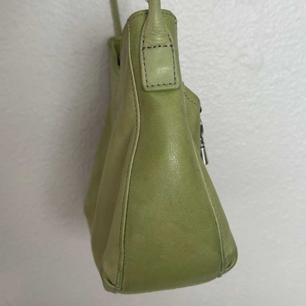 Cute Y2K Green Fossil Crossbody Leather Handbag P… - image 8