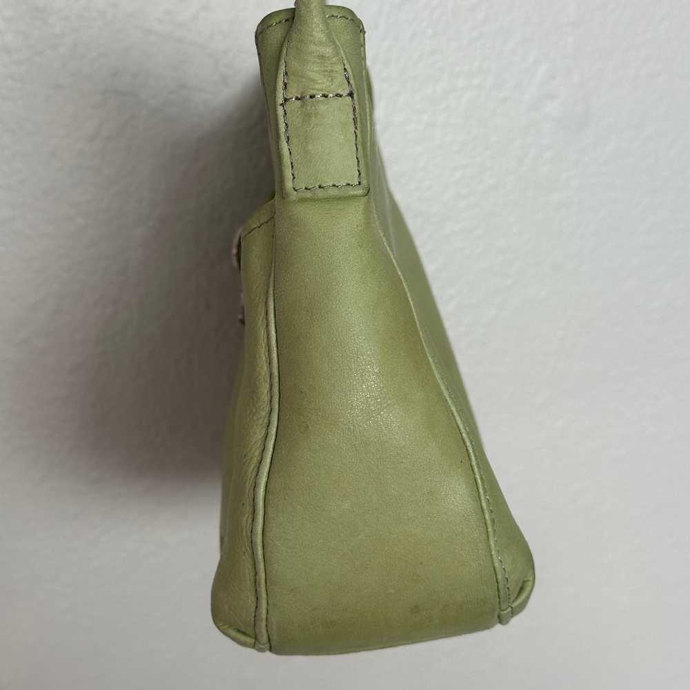 Cute Y2K Green Fossil Crossbody Leather Handbag P… - image 9