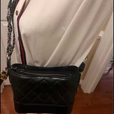 Small Gabrielle Black Leather Bag - image 1