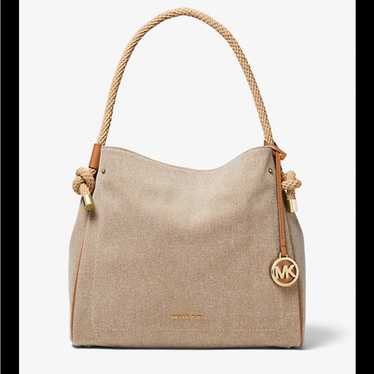 Michael Kors Isla Large Canvas Satchel