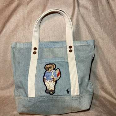 Ralph Lauren Polo Bear Denim Bag