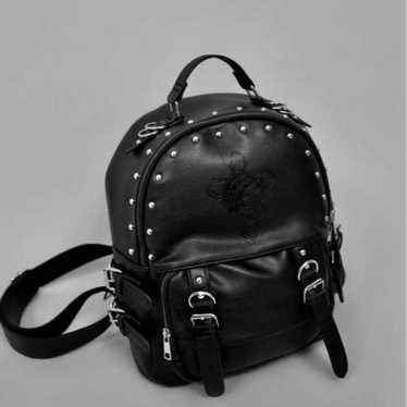 DimMoire Skull Engraved Studded Backpack REFLEM - image 1