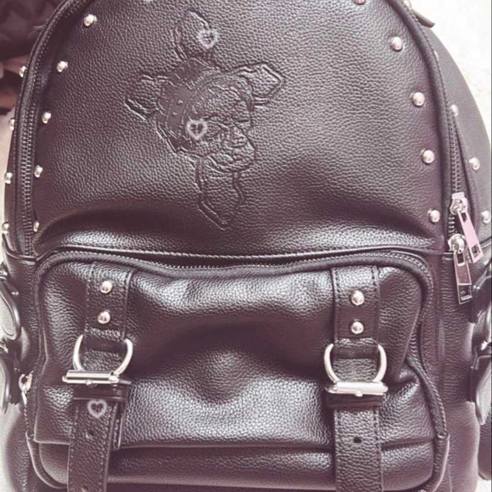 DimMoire Skull Engraved Studded Backpack REFLEM - image 2