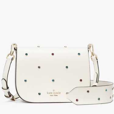 KATE SPADE Madison Meringue Studded Saddle Crossb… - image 1