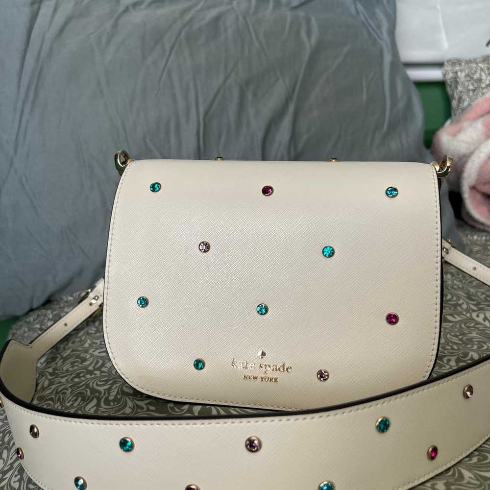 KATE SPADE Madison Meringue Studded Saddle Crossb… - image 2