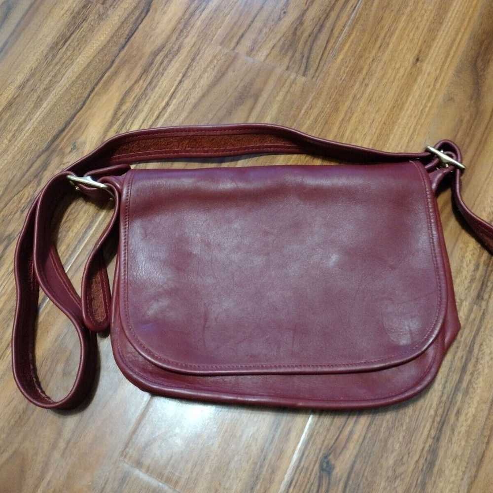 Vintage COACH Patricia Legacy Bag 9951 Red Leathe… - image 1