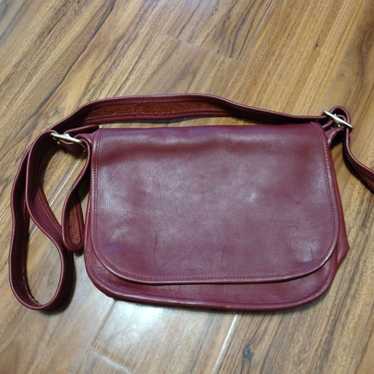 Vintage COACH Patricia Legacy Bag 9951 Red Leathe… - image 1