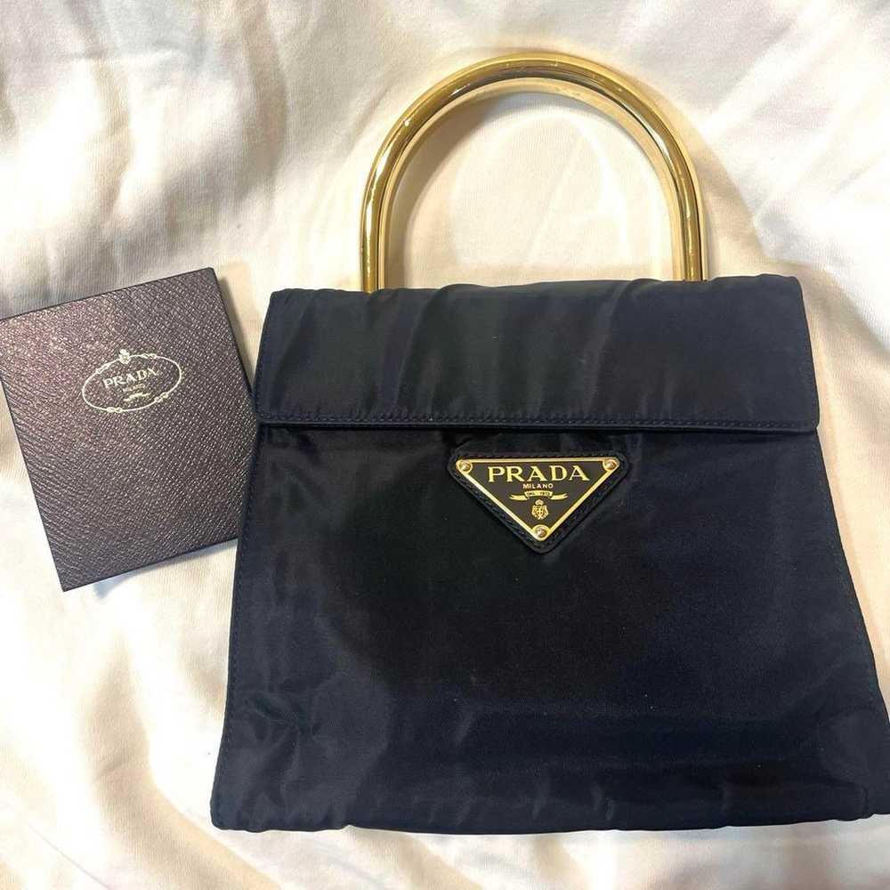 PRADA Nylon Tote Bag Black - image 1