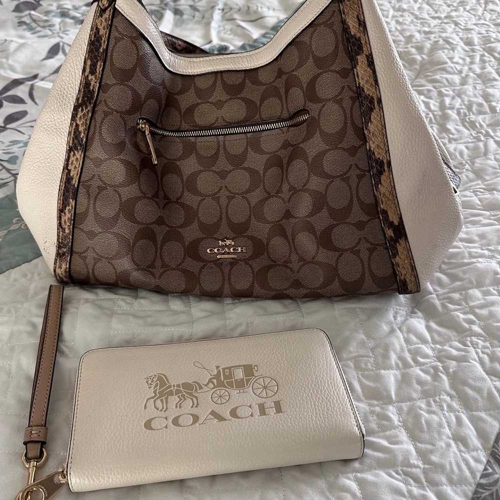 Coach Kristy bag and wallet.   Authentic - image 1