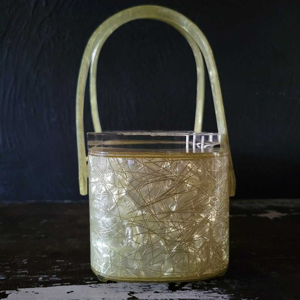 Vintage Lucite Purse Patricia of Miami Confetti S… - image 5