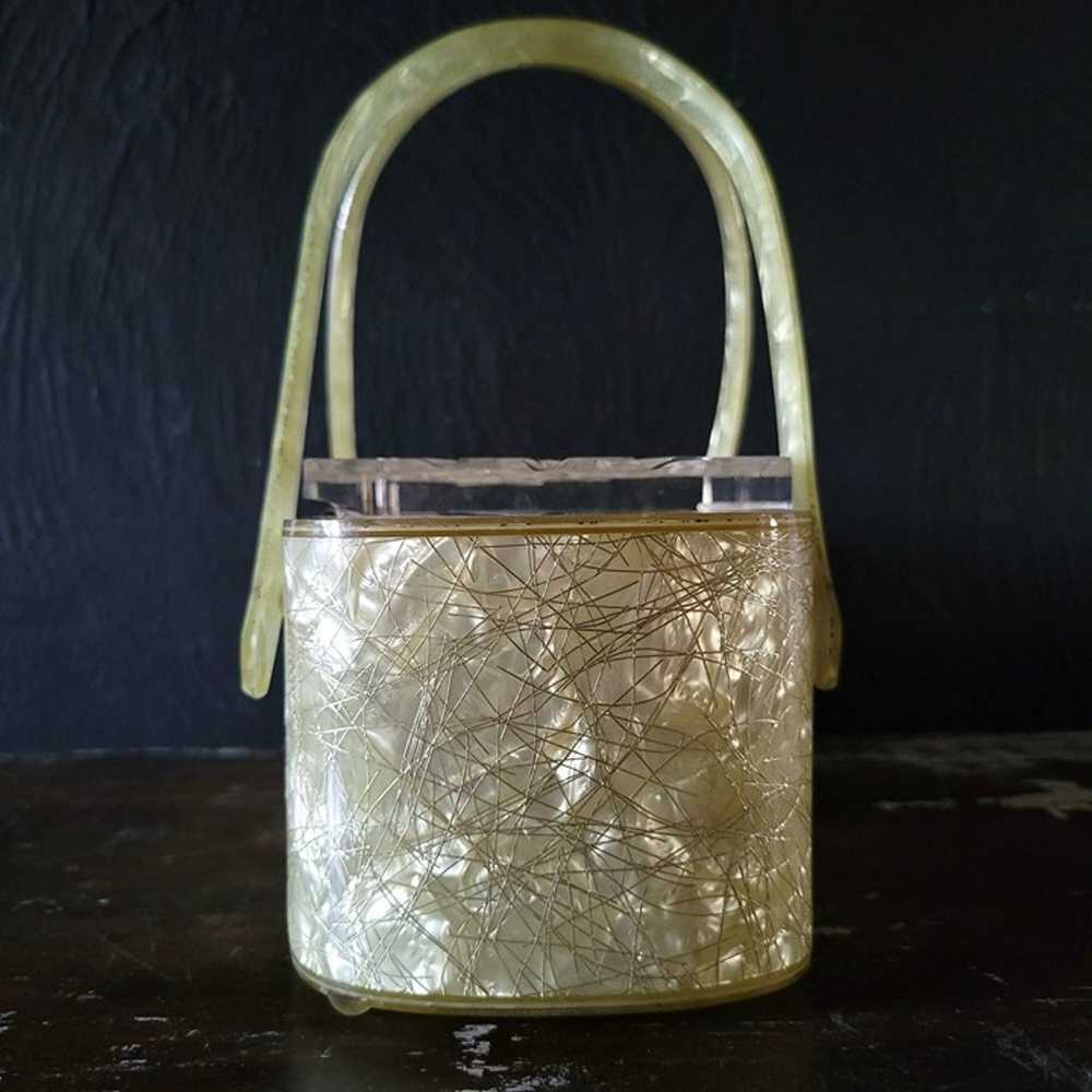 Vintage Lucite Purse Patricia of Miami Confetti S… - image 7