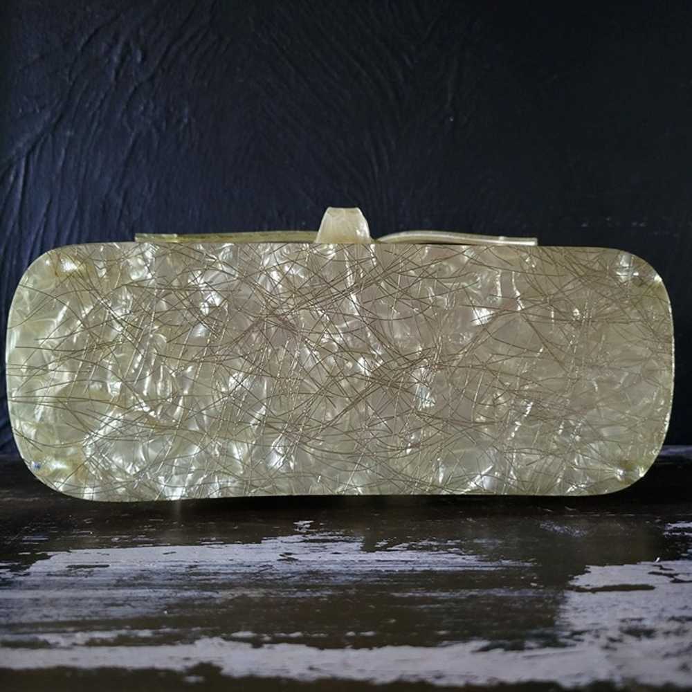 Vintage Lucite Purse Patricia of Miami Confetti S… - image 8