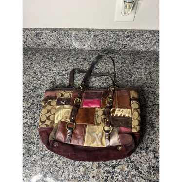 Vintage Coach Patchwork Purse