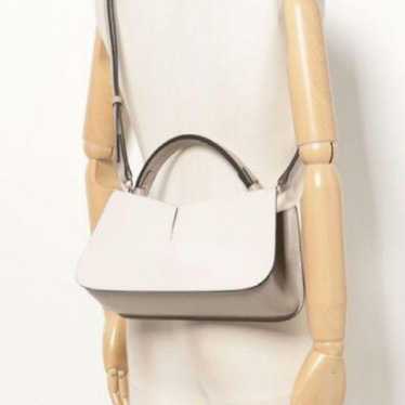 Handbag "LORISTELLA" V-cut leather combination ha… - image 1