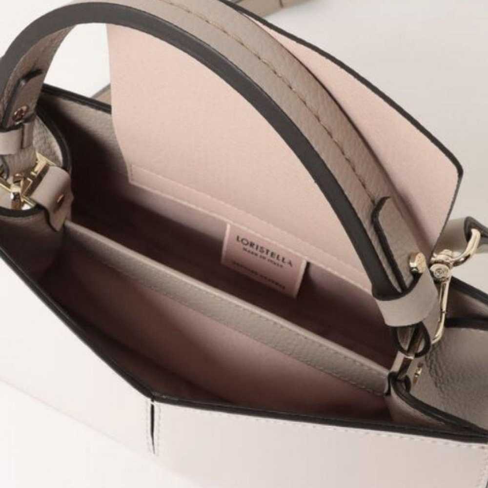 Handbag "LORISTELLA" V-cut leather combination ha… - image 3