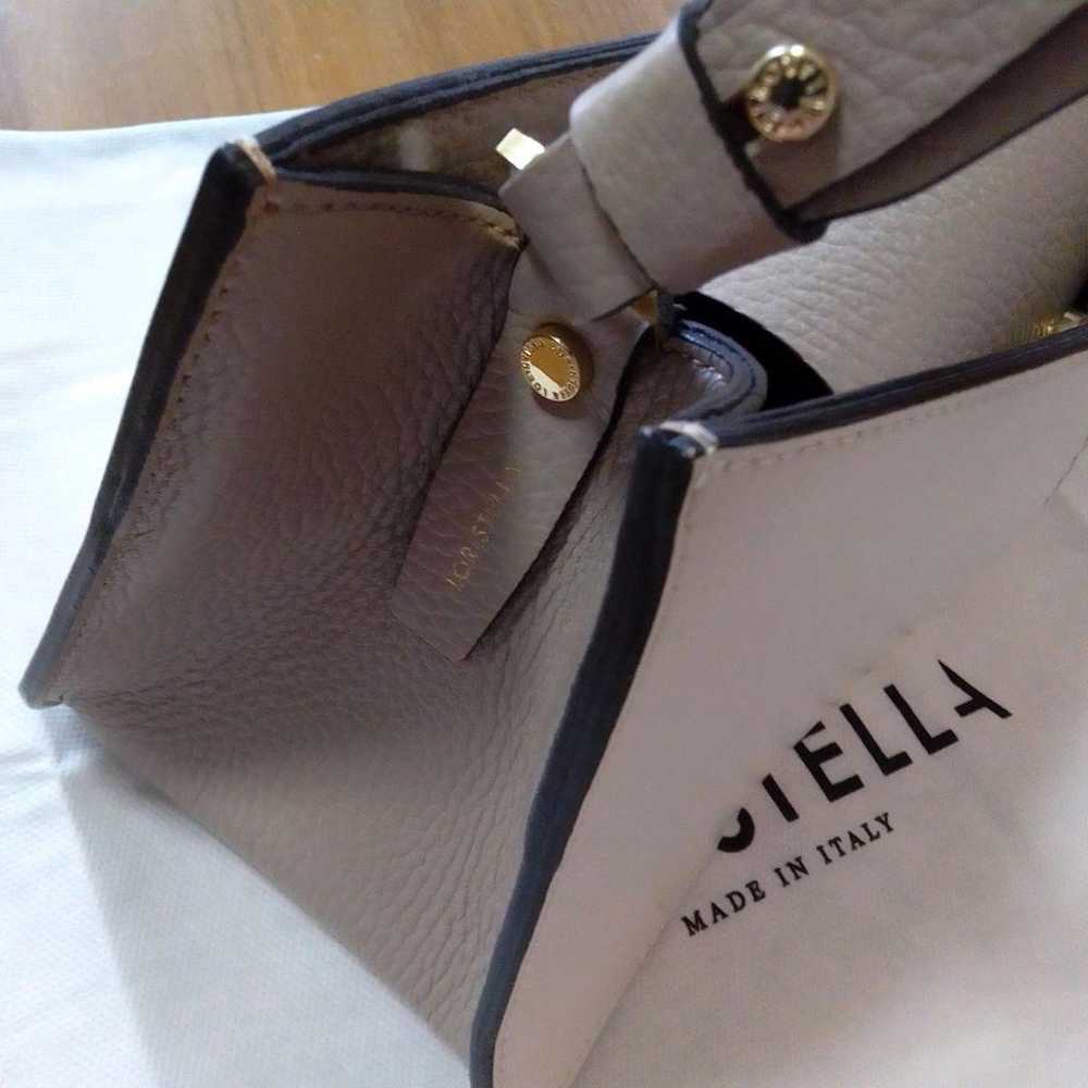 Handbag "LORISTELLA" V-cut leather combination ha… - image 8