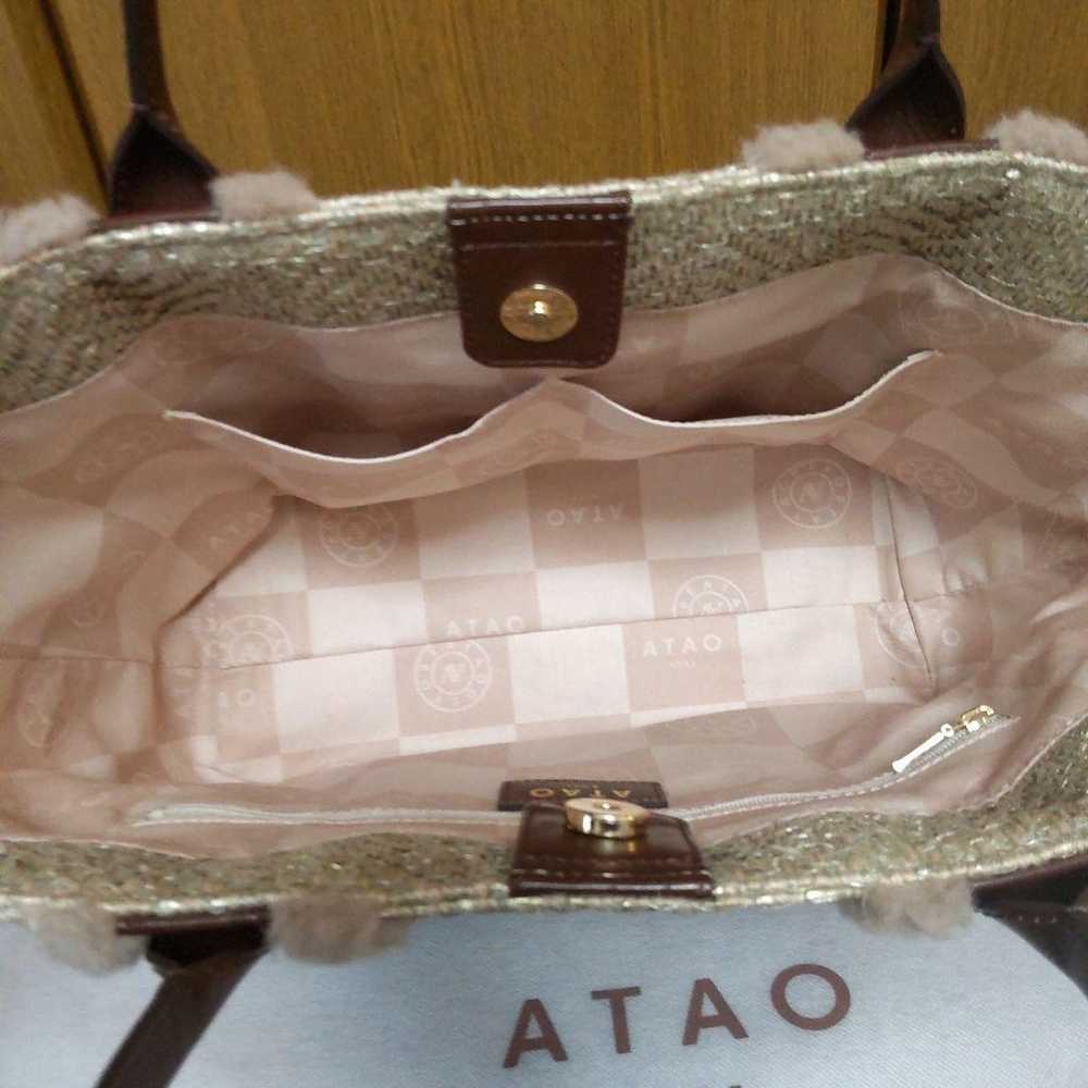 ATAO Shiki Four Seasons Tote Bag Gold Large Size … - image 5